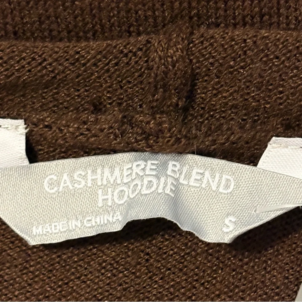Member’s Mark Cashmere Blend‎ Brown Hoodie Sweater NWT Small